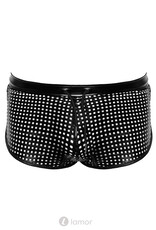 * NOIR handmade Wetlook Heren short kort van Noir Handmade Chaos Collection