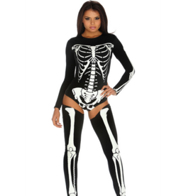 Bad to the Bone - Sexy Skeleton Costume - L/XL