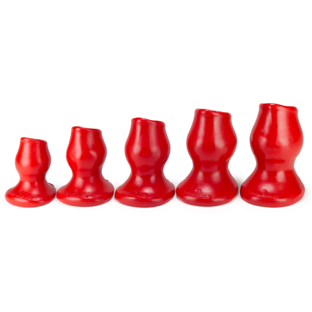 Oxballs Pighole - Hollow Butt Plug - XXLarge - Red