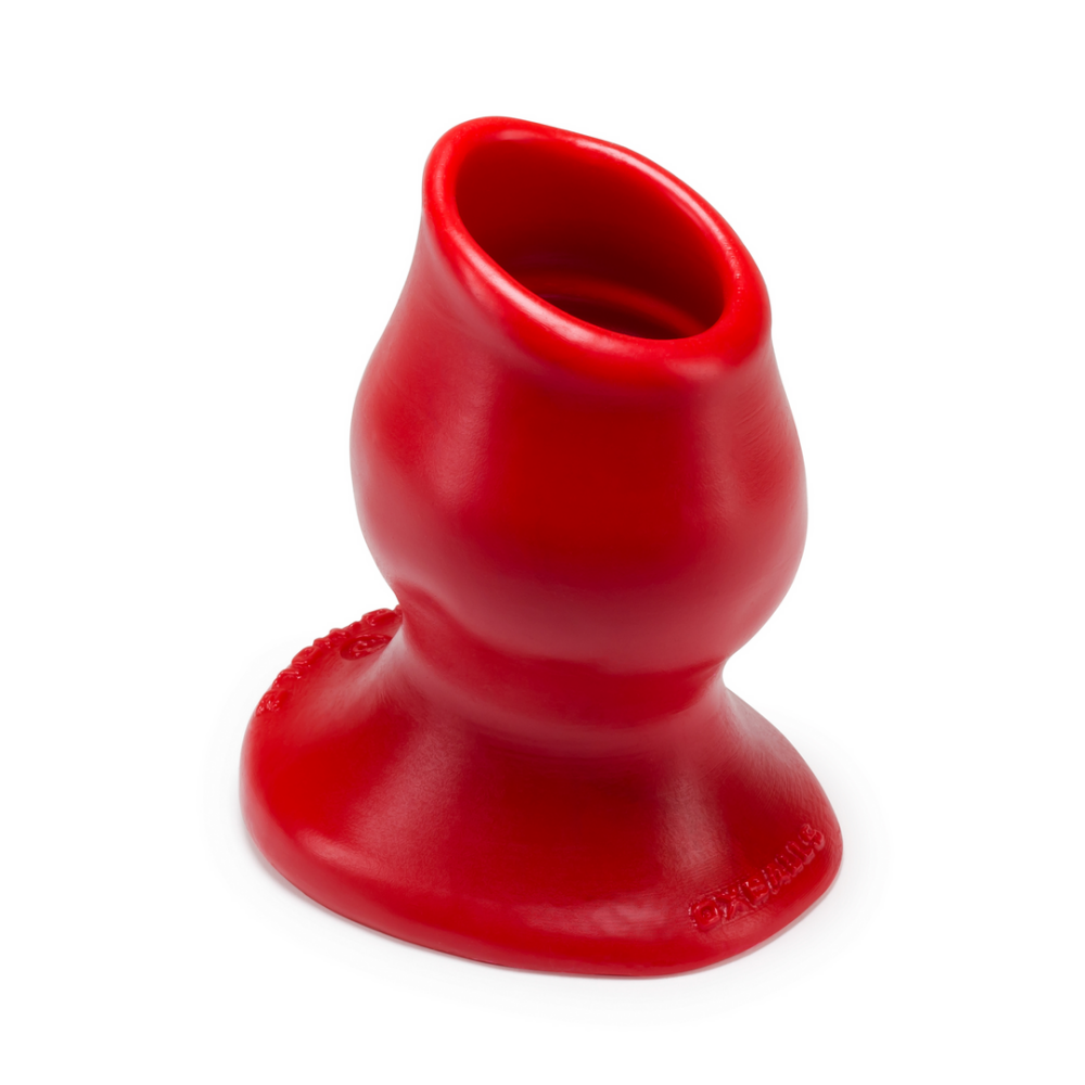 Oxballs Pighole - Hollow Butt Plug - Large - Red