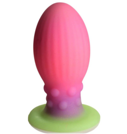 XR Brands Xeno Egg - Glow in the Dark - Siliconen Ei - XL - Roze