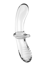 Dubbele Crystal - Glazen Dildo - Transparant