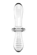 Dubbele Crystal - Glazen Dildo - Transparant