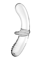 Dubbele Crystal - Glazen Dildo - Transparant