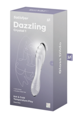 Dazzling Crystal 1 - Glass Dildo - Transparent