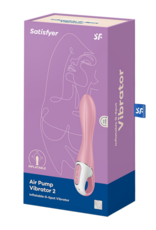 Air Pump Vibrator 2 - Inflatable Vibrator - Light Red