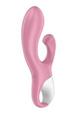 Air Pump Bunny 2 - Inflatable Rabbit Vibrator - Light Red