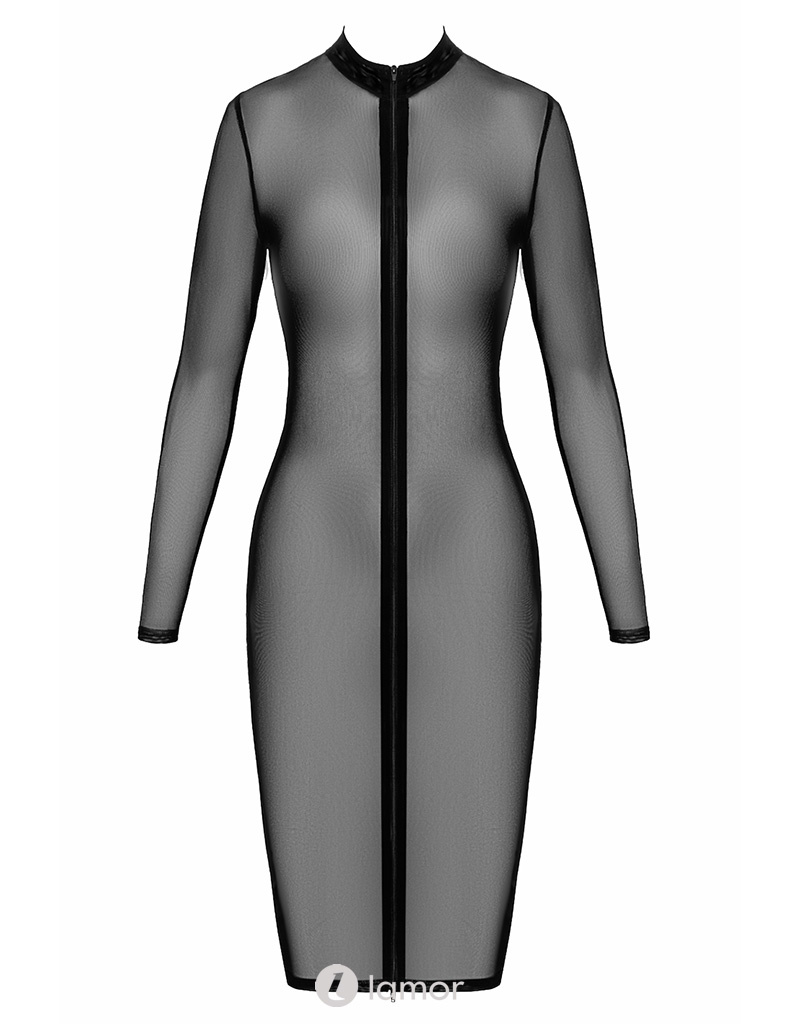 * NOIR handmade Halflange tule jurk Ecstasy van Noir Handmade  Orgia Collection