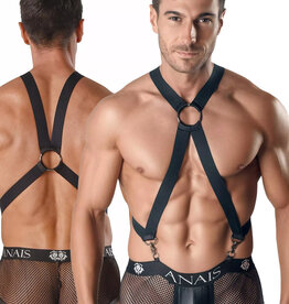 * ANAIS MEN Zwarte Heren harnas, Axel body harnas 054977