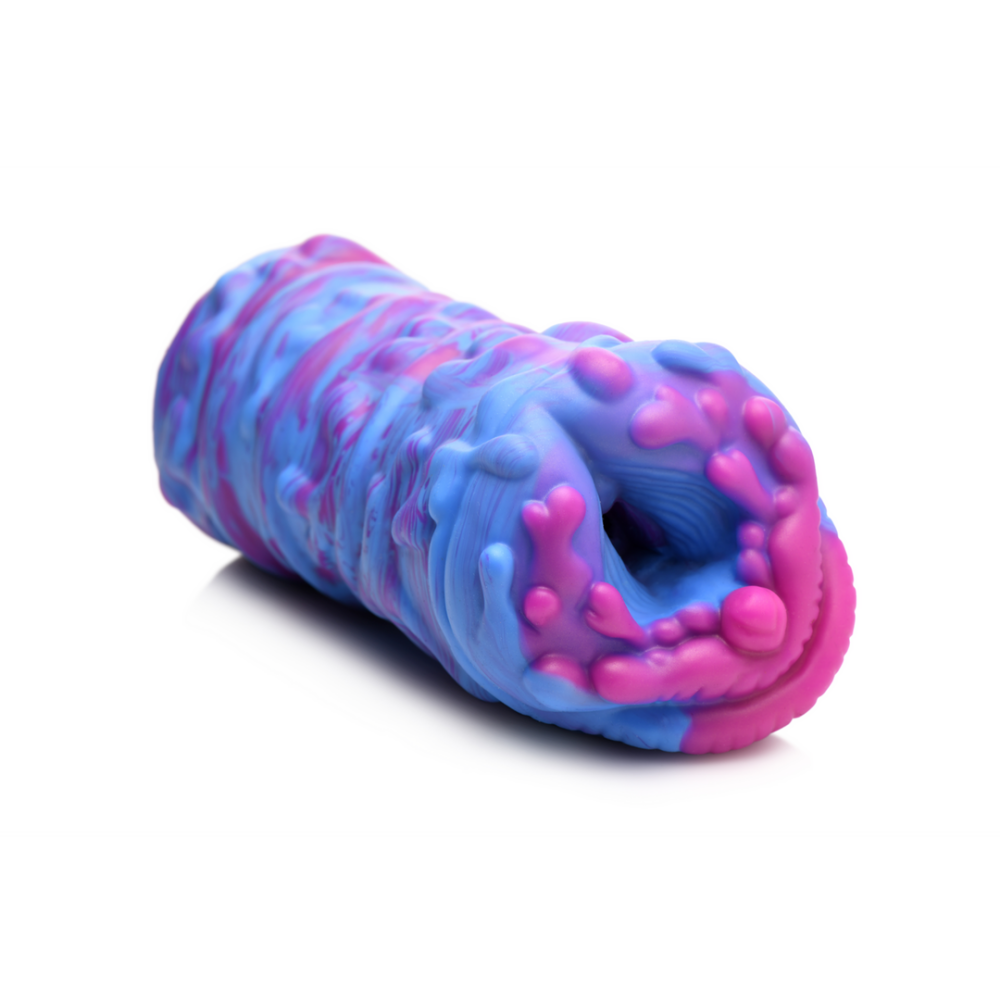 XR Brands Cyclone - Silicone Alien Vagina Stroker - Paars
