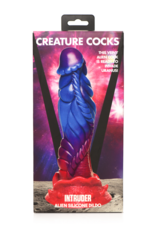 XR Brands Intruder - Alien Silicone Dildo - Paars