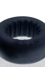 Oxballs Axis - Inner Ribbed Griphold Cockring - Black Ice