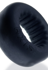 Oxballs Axis - Inner Ribbed Griphold Cockring - Black Ice