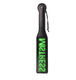 Ouch! by Shots Mistress Paddle - Glow in the Dark - Neon Groen
