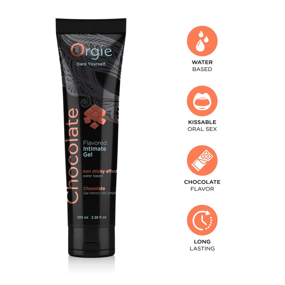 Orgie Lube Tube Chocolate - Waterbased Lubricant - 3 fl oz / 100 ml