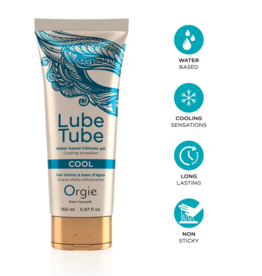Orgie Lube Tube Cool - Waterbased Lubricant met een Cooling Effect - 5 fl oz / 150 ml
