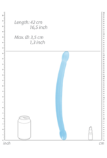 RealRock by Shots Niet-realistische dubbele dildo - 17 / 42 cm