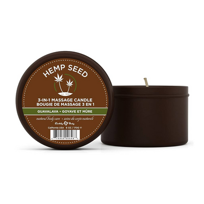 Earthly body Guavalava massagekaars - 6 oz / 170 gr