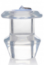 XR Brands Ass Bung - Heldere Holle Anale Dilator met Plug - Extra Groot