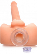 XR Brands Ass Bung - Heldere Holle Anale Dilator met Plug - Extra Groot