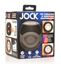Curve Toys Vibrerende en Knijpend Masturbator - 10X - Zwart