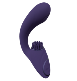 VIVE by Shots Gen - Triple Motor G-Spot Vibrator met Pulse Wave en Vibrerende Borstels - Paars