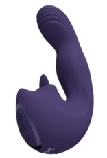 VIVE by Shots Yumi - Triple Motor G-Spot Vingerbeweging Vibrator en Flickerende Tong Stimulator - Paars