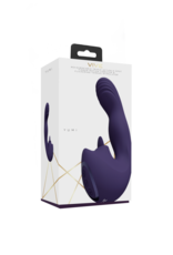 VIVE by Shots Yumi - Triple Motor G-Spot Vingerbeweging Vibrator en Flickerende Tong Stimulator - Paars