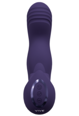 VIVE by Shots Yumi - Triple Motor G-Spot Vingerbeweging Vibrator en Flickerende Tong Stimulator - Paars