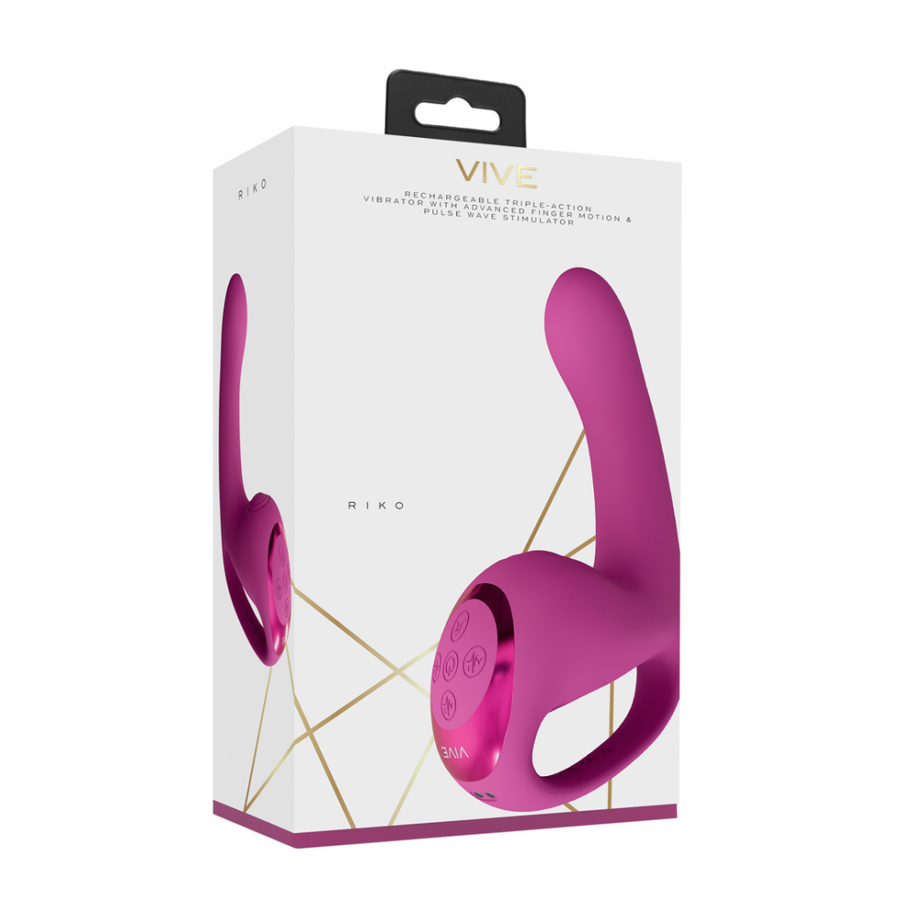 VIVE by Shots Riko - Triple Motor Thumper met Geavanceerde Vingerbeweging  Puls Golf Stimulator - Roze