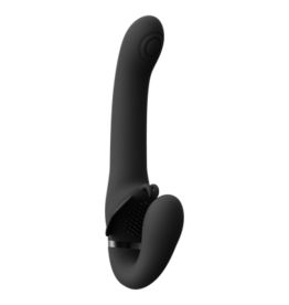 VIVE by Shots Satu - Pulse-Wave en Vibrerende Strapless Strapon - Zwart