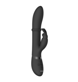 VIVE by Shots Halo - Ring Rabbit Vibrator - Zwart