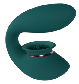 Innovation by Shots Twitch 3 - Oplaadbare Vibrator en Suction - Bosgroen