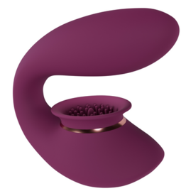 Innovation by Shots Twitch 3 - Oplaadbare Vibrator en Suction - Bordeaurot