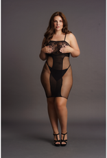 Le Désir by Shots Knie-lange Kant- en Visnetjurk - Plus Size