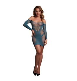 Le Désir by Shots Langsleeve Net Mini Dress - One Size