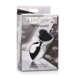 XR Brands Zwarte Hart - Butt Plug - Medium