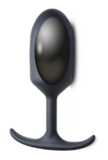XR Brands Premium Silicone Weighted Anal Plug - Extra Groot