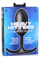 XR Brands Premium Silicone Weighted Anal Plug - Extra Groot