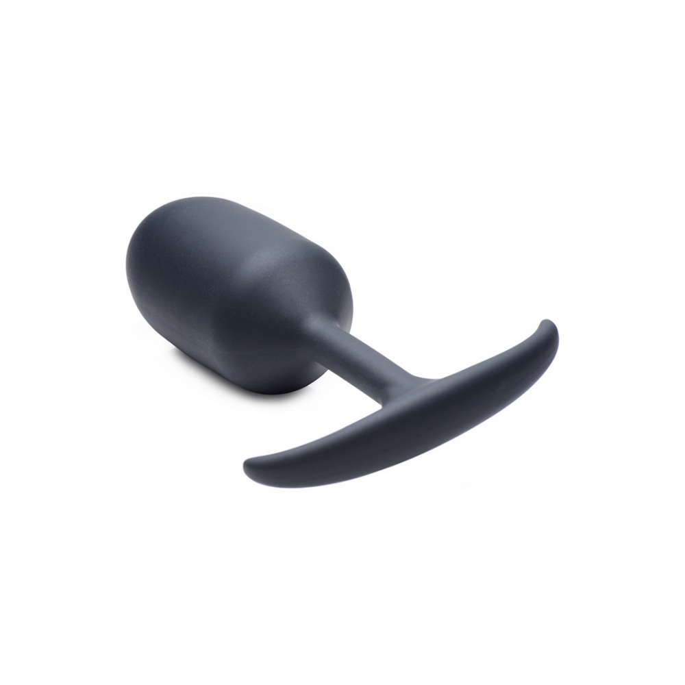 XR Brands Premium Silicone Weighted Anal Plug - Extra Groot