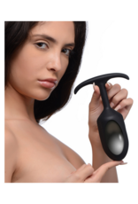 XR Brands Premium Silicone Weighted Anal Plug - Extra Groot