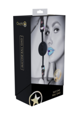 Ouch! by Shots Venice Collectie - Siliconen Ball Gag - Zwart