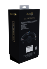 Ouch! by Shots Venice Collectie - Siliconen Ball Gag - Zwart