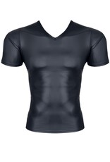 * RFP Wetlook & elastiek mesh gecombineerd heren raglan mouw T-shirt
