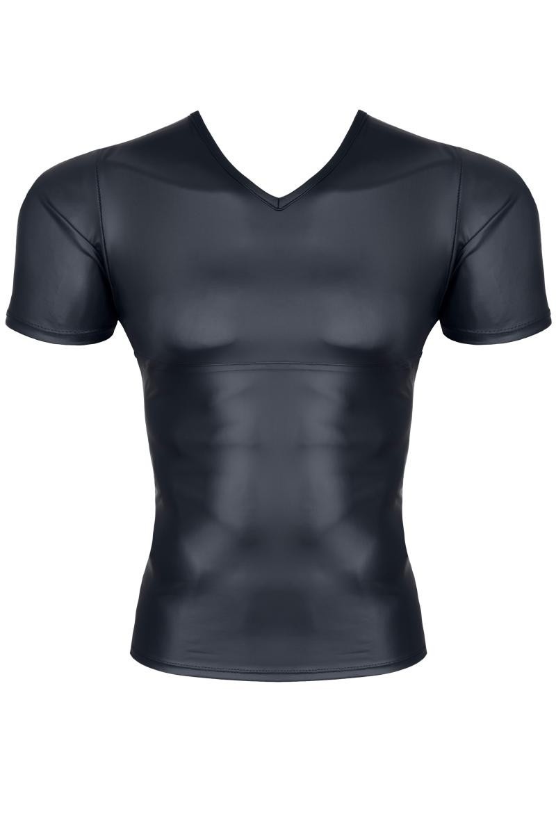 * RFP Wetlook & elastiek mesh gecombineerd heren raglan mouw T-shirt