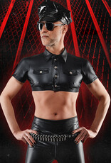* RFP Korte borst-shirt in militaire stijl. Met decoratieve ritssluiting aan de voorkant.
