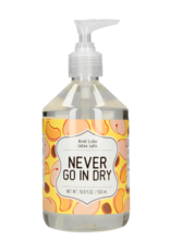 S-Line by Shots Never Go In Dry - Waterbased Anal Lubricant - 17 fl oz / 500 ml