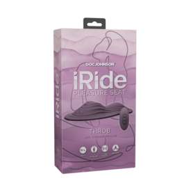 Doc Johnson iRide Pleasure Seat - Throb - Oplaadbaar met Draadloze Afstandsbediening - Dusty Purple