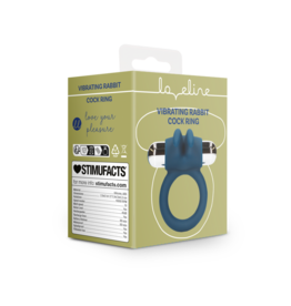 Loveline by Shots Vibrerende Rabbit Cock Ring - Baltisch Blauw