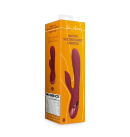 Loveline by Shots Zachte Siliconen Konijn Vibrator - Donker Kers